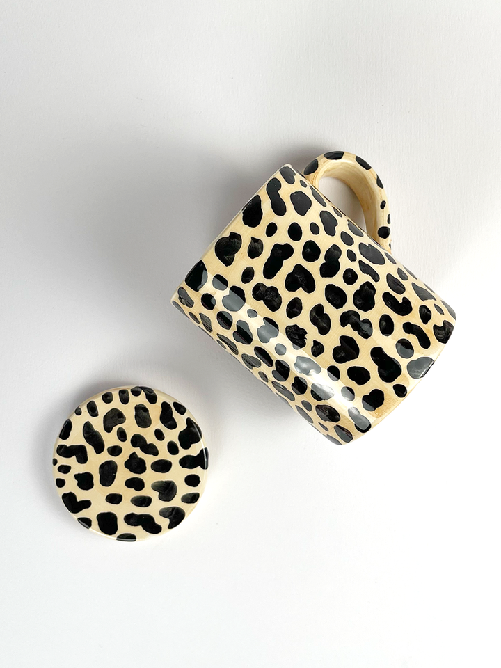 ANIMALIER - Tazza leopardata 10 cm