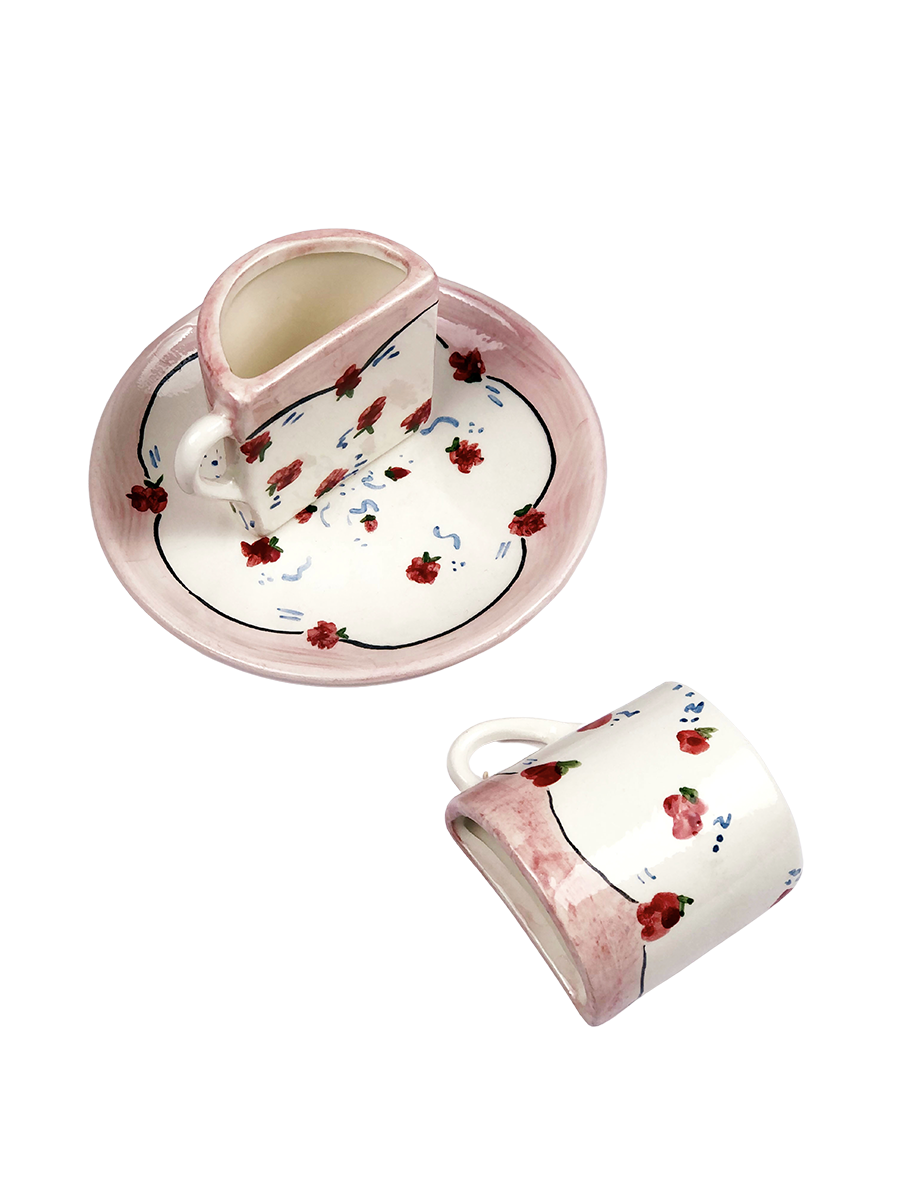 Tête a Tête Granny Coffee Cup Set