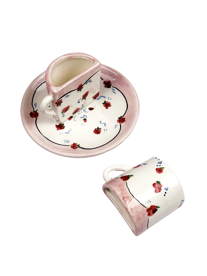 Tête a Tête Granny Coffee Cup Set