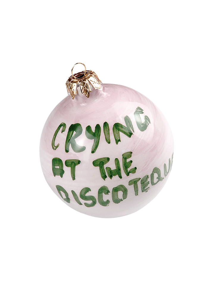 "Crying at the discoteque" Christmas Ornament