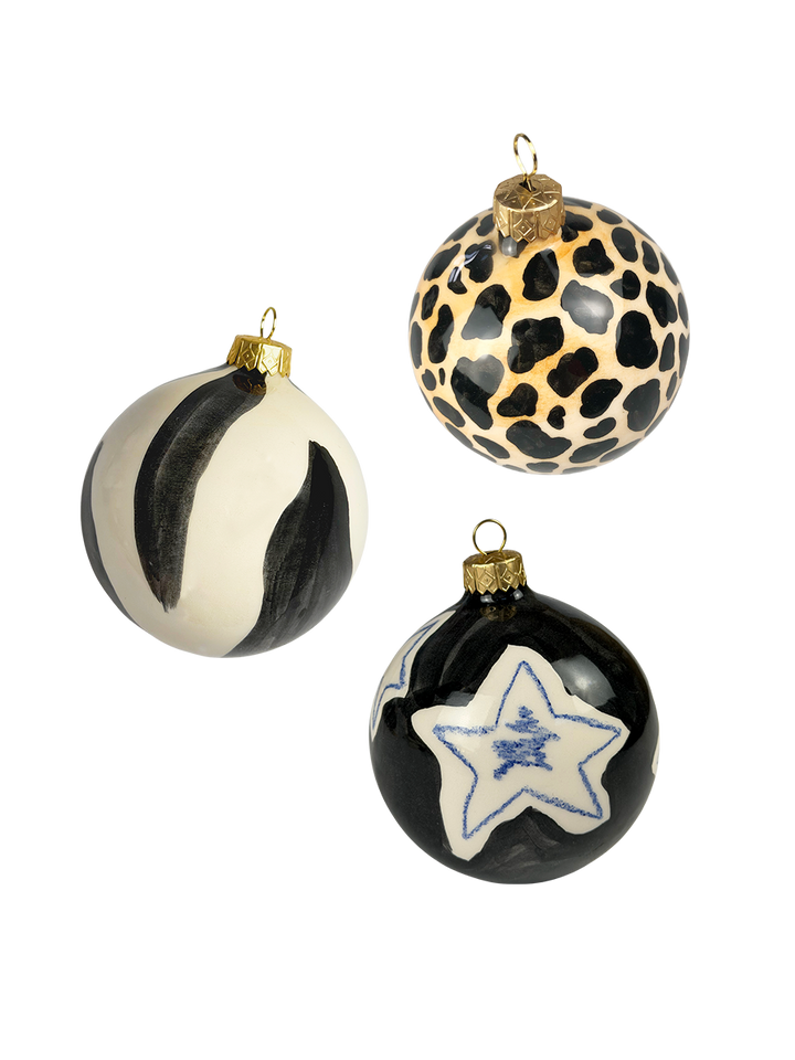 Set da tre palline di Natale