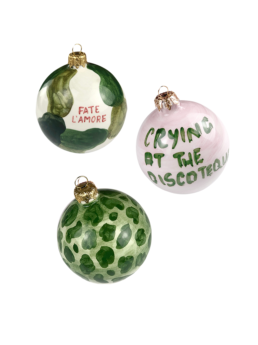 Set da tre palline di Natale