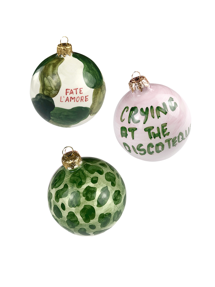 Set da tre palline di Natale