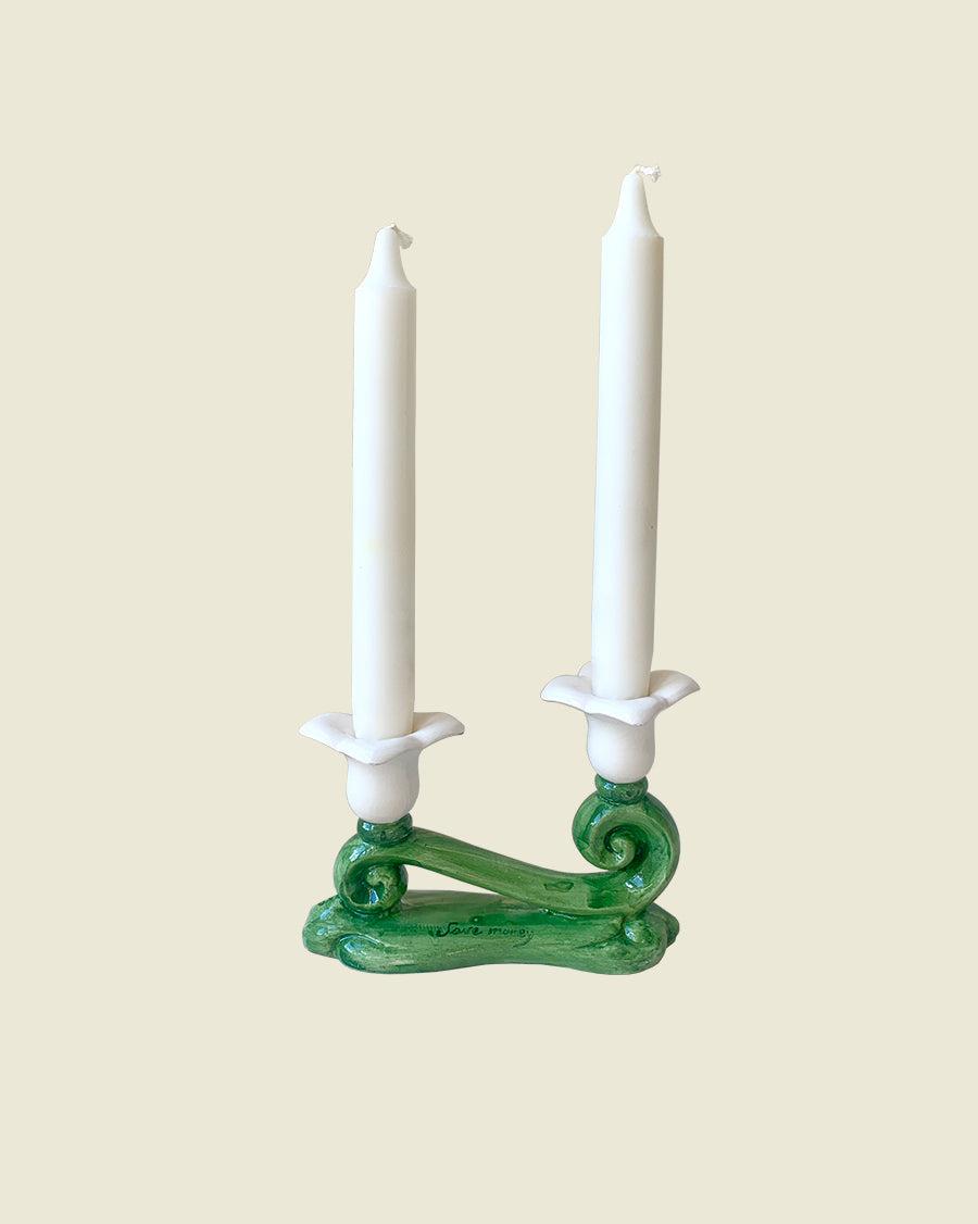 "Save Money" Candle Holder